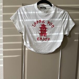 White crop top size L